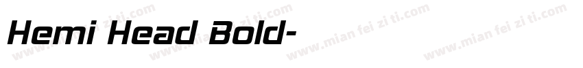 Hemi Head Bold字体转换